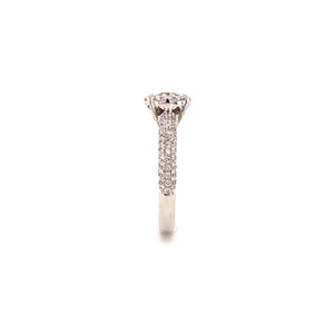 Irina Ring in 18k white gold with diamonds