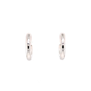 Madeline Mini Hoops in 18k white gold with diamonds