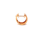 Load image into Gallery viewer, Jules Mini Hoops in 18k rose gold with diamonds
