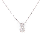 Load image into Gallery viewer, Helena Necklace in 18k white gold with diamonds
