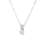 Load image into Gallery viewer, Helena Necklace in 18k white gold with diamonds
