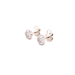 Load image into Gallery viewer, Gianna Stud Earrings in 18k white gold with diamonds
