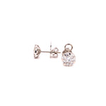 Load image into Gallery viewer, Gianna Stud Earrings in 18k white gold with diamonds
