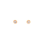 Load image into Gallery viewer, Isabella Studs in 18k rose gold with diamonds
