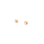 Load image into Gallery viewer, Isabella Studs in 18k rose gold with diamonds
