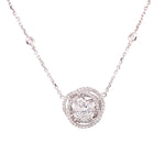 Load image into Gallery viewer, Rosalind Necklace in 18k white gold with diamonds
