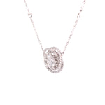 Load image into Gallery viewer, Rosalind Necklace in 18k white gold with diamonds
