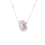 Load image into Gallery viewer, Violette Necklace in 18k white gold with diamonds
