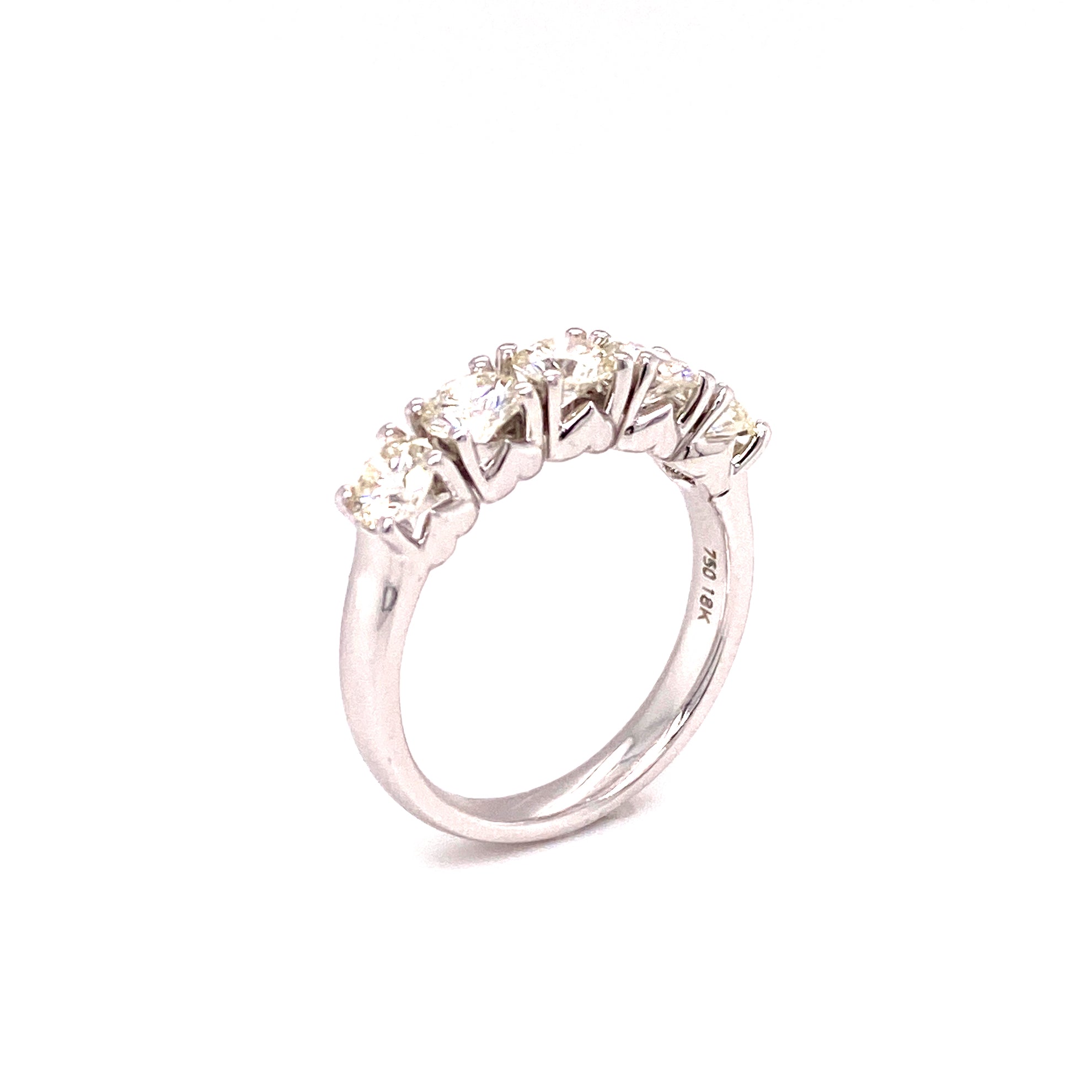 Katherine Ring in 18k white gold with diamonds