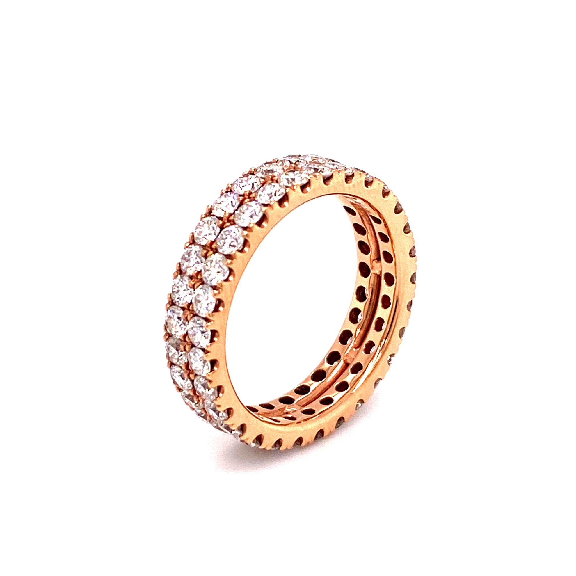 Vanessa Band Ring with diamonds