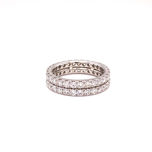 Vanessa Band Ring with diamonds