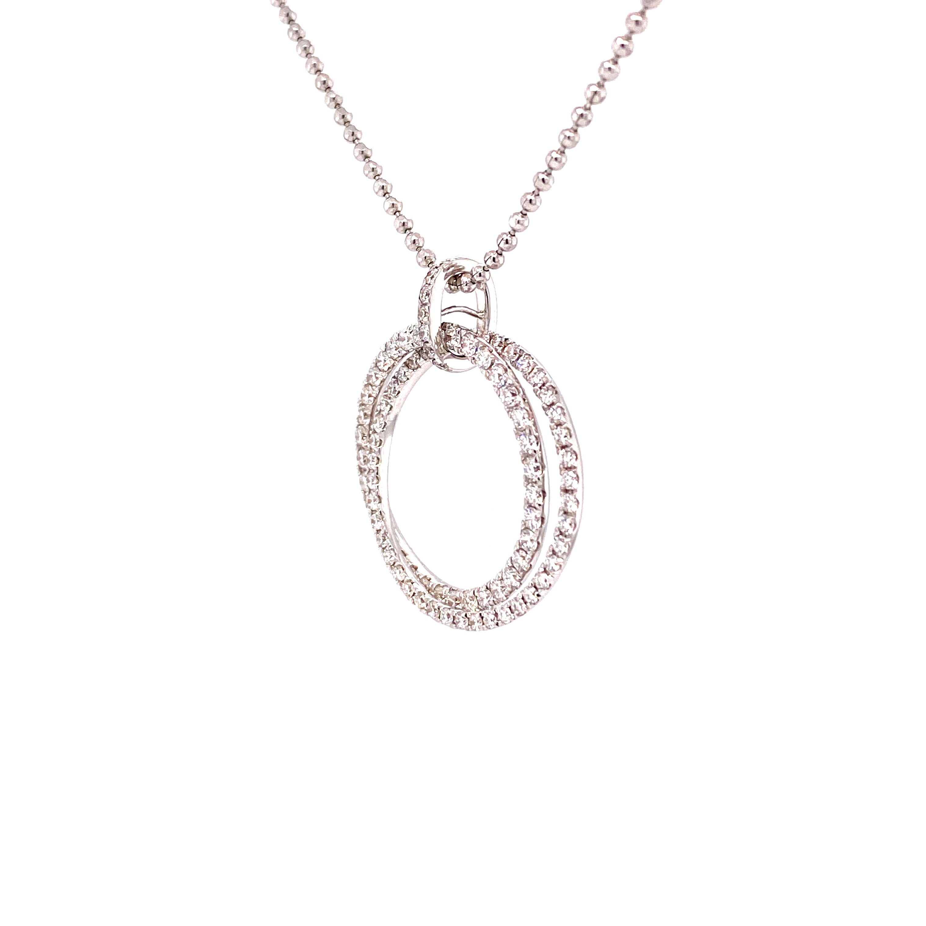 Skye Pendant in 18k white gold with diamonds