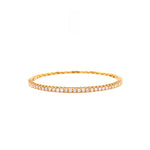 Load image into Gallery viewer, Rhea Bangle in 18k yellow gold with diamonds
