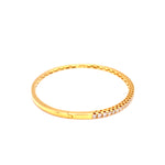 Load image into Gallery viewer, Rhea Bangle in 18k yellow gold with diamonds
