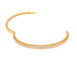 Load image into Gallery viewer, Rhea Bangle in 18k yellow gold with diamonds
