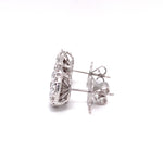 Load image into Gallery viewer, Danica Stud Earrings in 18k white gold with diamonds
