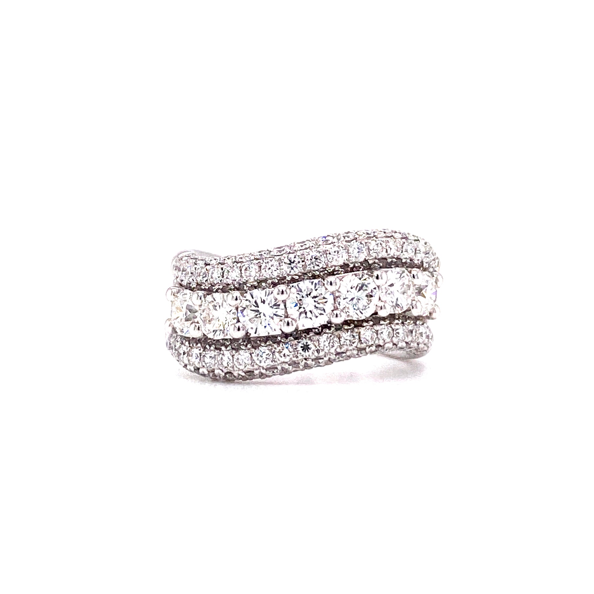 Ysabel Ring in 18k white gold with diamonds