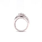 Load image into Gallery viewer, Luna Ring in 18k white gold with diamonds
