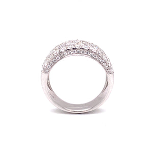 Danielle Diamond Cluster Ring in 18k white gold