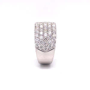 Danielle Diamond Cluster Ring in 18k white gold