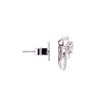 Load image into Gallery viewer, Braelynn Stud Earrings in 18k white gold with diamonds
