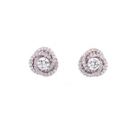 Load image into Gallery viewer, Mira Studs in 18k white gold with diamonds
