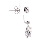 Load image into Gallery viewer, Elodie Drop Earrings in 18k white gold with diamonds
