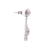 Load image into Gallery viewer, Zahara Drop Earrings in 18k white gold with diamonds
