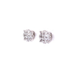 Load image into Gallery viewer, Amelia Studs Earrings in 18k white gold with diamonds
