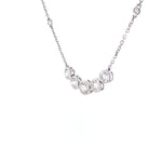 Load image into Gallery viewer, Gabrielle Necklace in 18k white gold with diamonds
