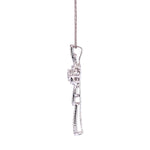 Load image into Gallery viewer, Hannah Cross Pendant in 18k white gold with diamonds
