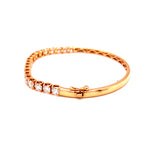 Load image into Gallery viewer, Carol Bangle in 18k rose gold with diamonds
