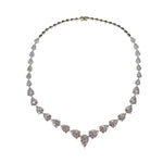 Load image into Gallery viewer, Georgia Necklace in 18k white gold with diamonds
