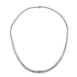 Load image into Gallery viewer, Portia Necklace in 18k white gold with diamonds
