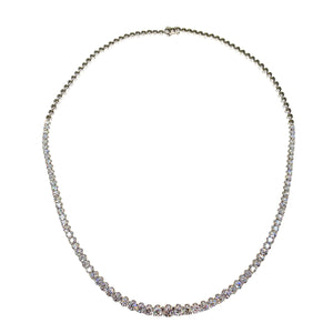 Portia Necklace in 18k white gold with diamonds