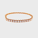 Load and play video in Gallery viewer, Carol Bangle in 18k rose gold with diamonds
