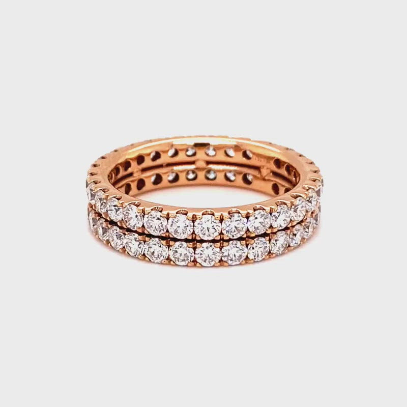 Vanessa Band Ring with diamonds