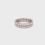 Load and play video in Gallery viewer, Vanessa Band Ring with diamonds
