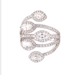 Load image into Gallery viewer, Scarlett Ring in 18k white gold with diamonds
