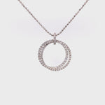 Load and play video in Gallery viewer, Skye Pendant in 18k white gold with diamonds
