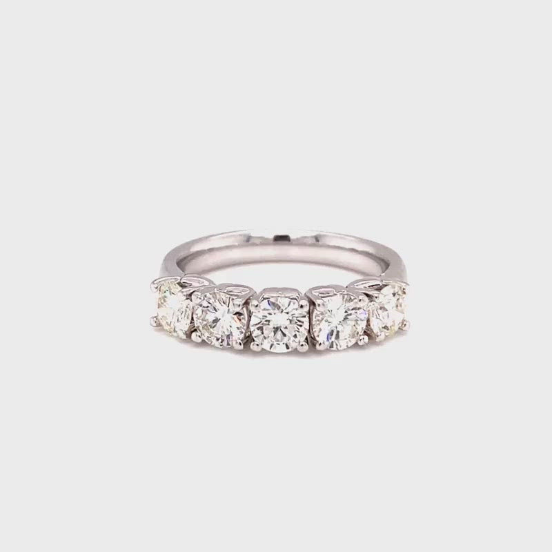 Katherine Ring in 18k white gold with diamonds