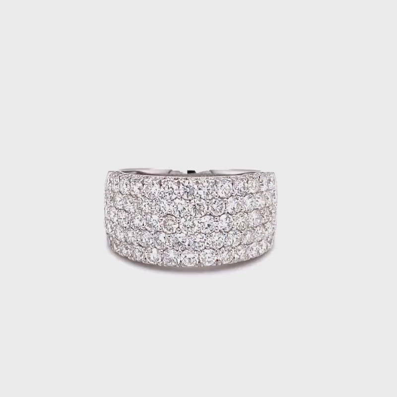 Danielle Diamond Cluster Ring in 18k white gold