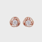 Load and play video in Gallery viewer, Blair Studs in 18k rose gold with diamonds
